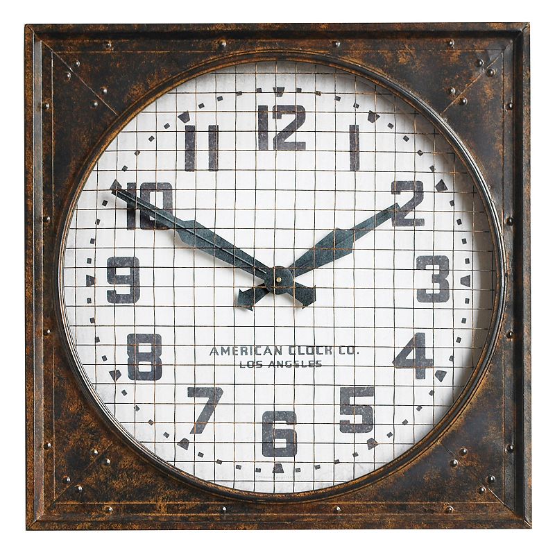 Grill Warehouse Wall Clock, Brown