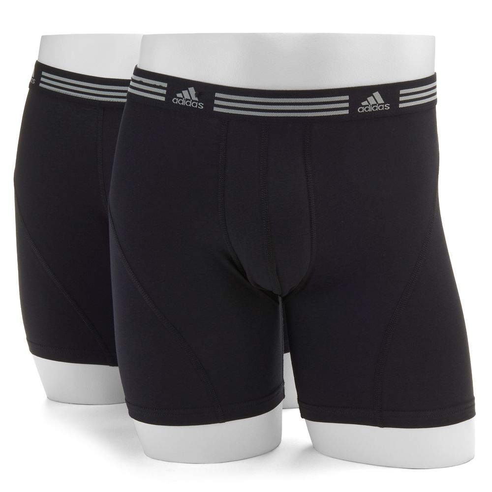 Adidas CLIMALITE Mens Athletic Stretch Boxer Briefs 2 pack S / M / L