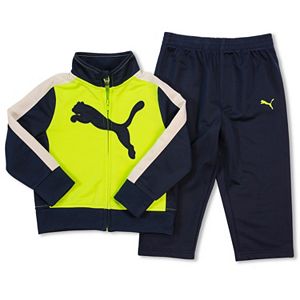 Boys 4-7 PUMA Big Cat Logo Tricot Track Jacket & Pants Set