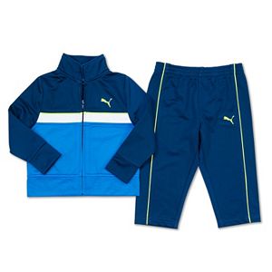 Boys 4-7 PUMA Tricot Colorblock Jacket & Pants Set