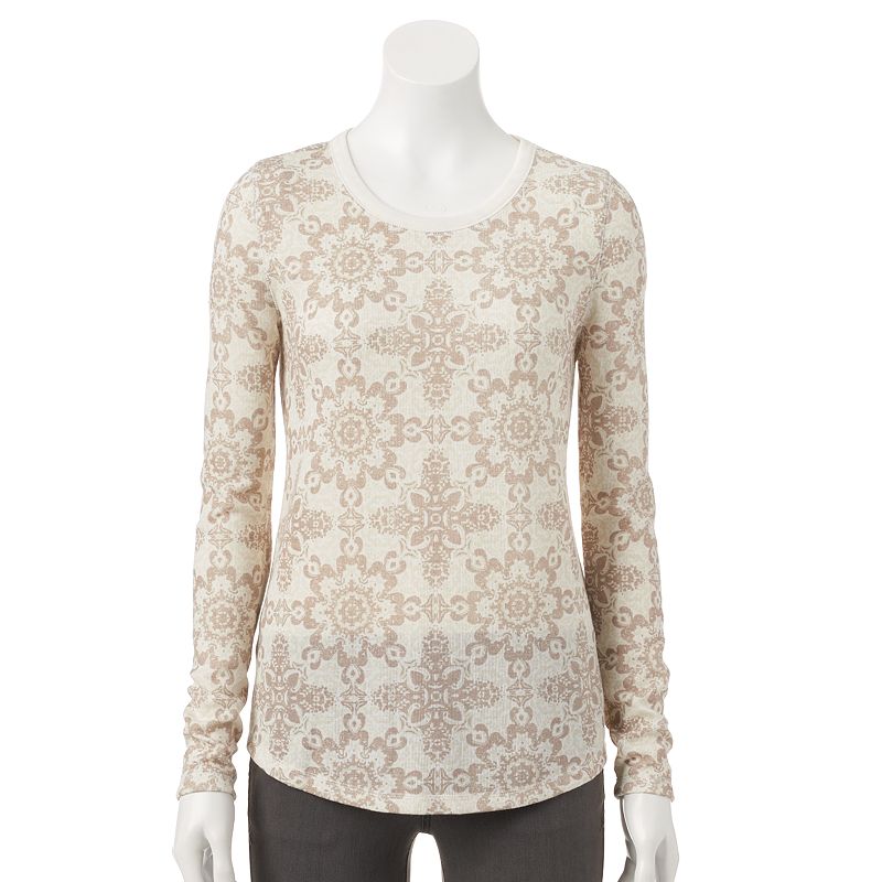 kohls womens long sleeve tee shirts