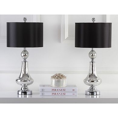 Safavieh 2-piece Crackle Glass Table Lamp Set