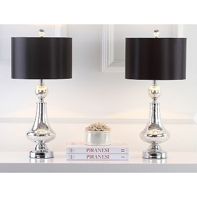 Safavieh 2-piece Crackle Glass Table Lamp Set