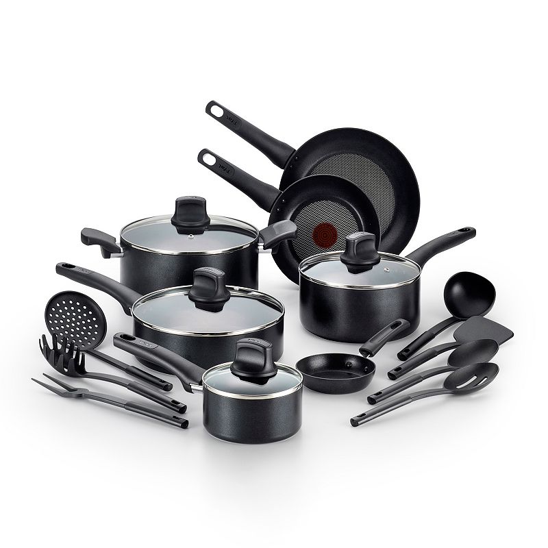 T-Fal Intuition 18-pc. Nonstick Cookware Set, Black