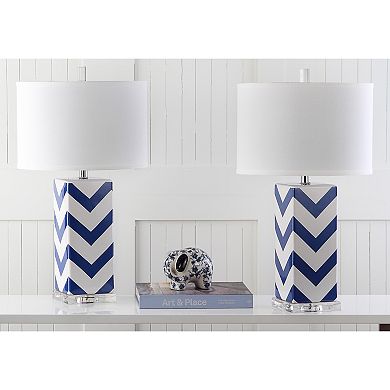 Safavieh 2-piece Chevron Table Lamp Set