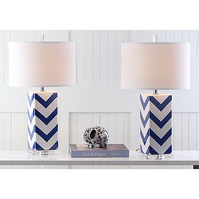 Safavieh 2-piece Chevron Table Lamp Set