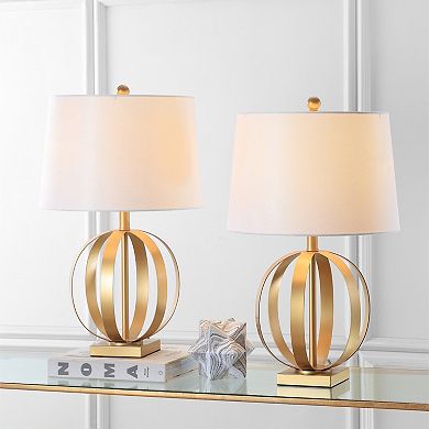 Safavieh 2-piece Euginia Sphere Table Lamp Set