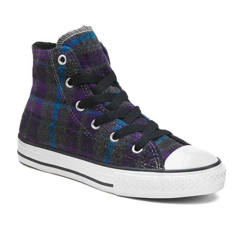 Kid's Converse All Star Plaid HigTop Sneakers
