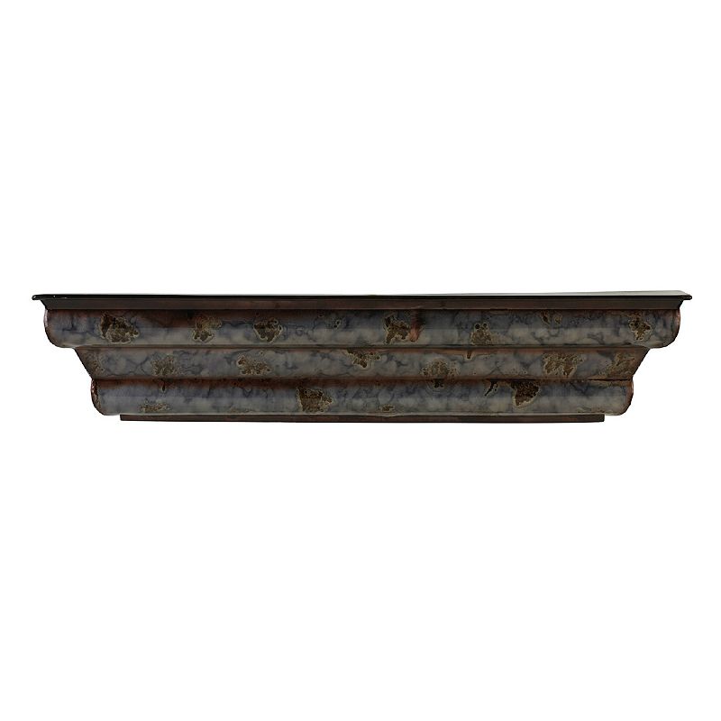 Melannco Shimmer Metal Wall Shelf, Multicolor