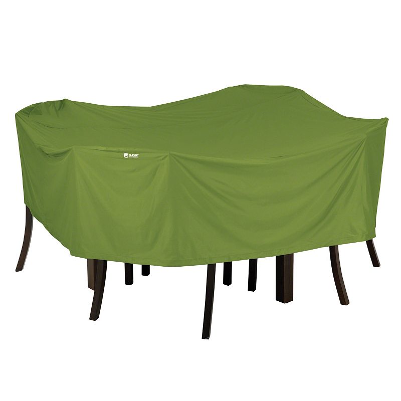 Outdoor Classic Accessories Sodo Square Patio Table and Chair Set Cover, Green