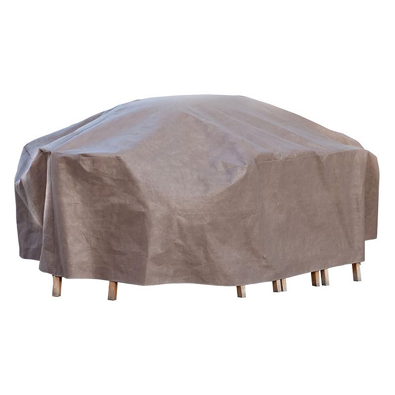 Outdoor Duck Covers Elite 96-in. Rectangle Patio Table Cover and Inflatable Airbag, Brown