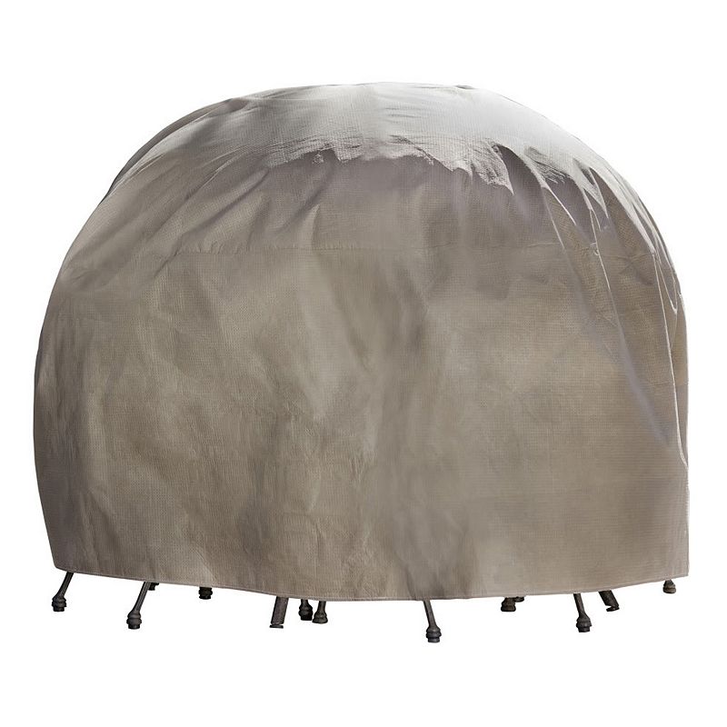 Outdoor Duck Covers Elite 108-in. Round Patio Table and Inflatable Airbag, Brown