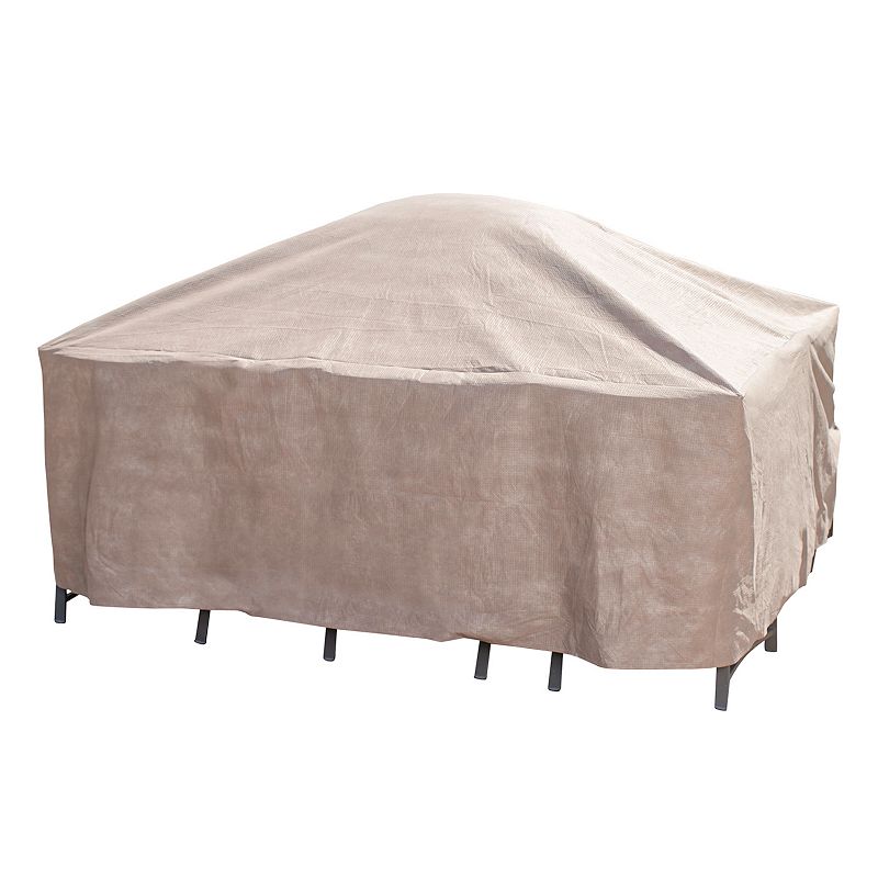 Outdoor Duck Covers Elite 76-in. Square Patio Table Cover and Inflatable Airbag, Brown