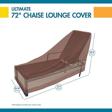 Duck Covers Ultimate 74-in. Patio Chaise Lounge Cover