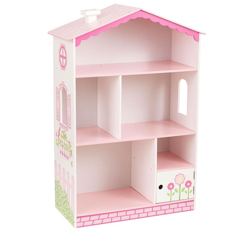 KidKraft Dollhouse Cottage Bookcase, Multicolor