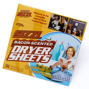 Sizzl Bacon Scented Dryer Sheets Prank Gift Box