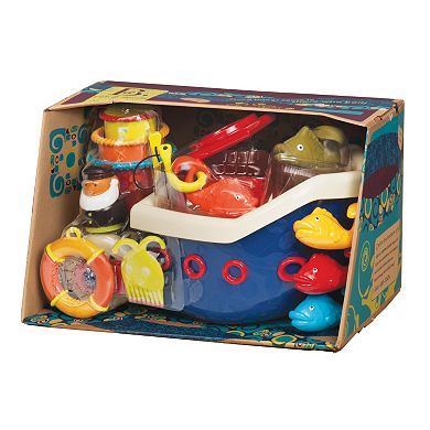 Battat 13-pc. B. Fish & Splish Boat Bath Toy Set