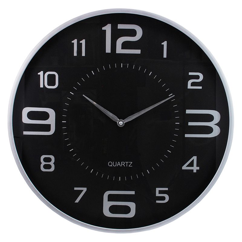 Kiera Grace Modern Wall Clock, Silver