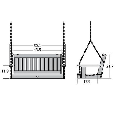 Highwood USA Lehigh 4 Ft. Porch Swing