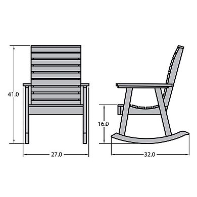 Highwood USA Weatherly Rocking Chair