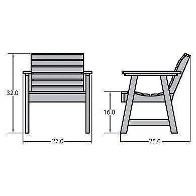 Highwood USA Weatherly Garden Chair