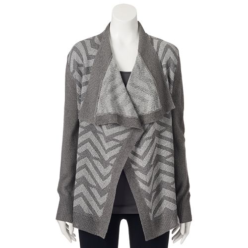 Juniors' Candie's® Chevron Cardigan
