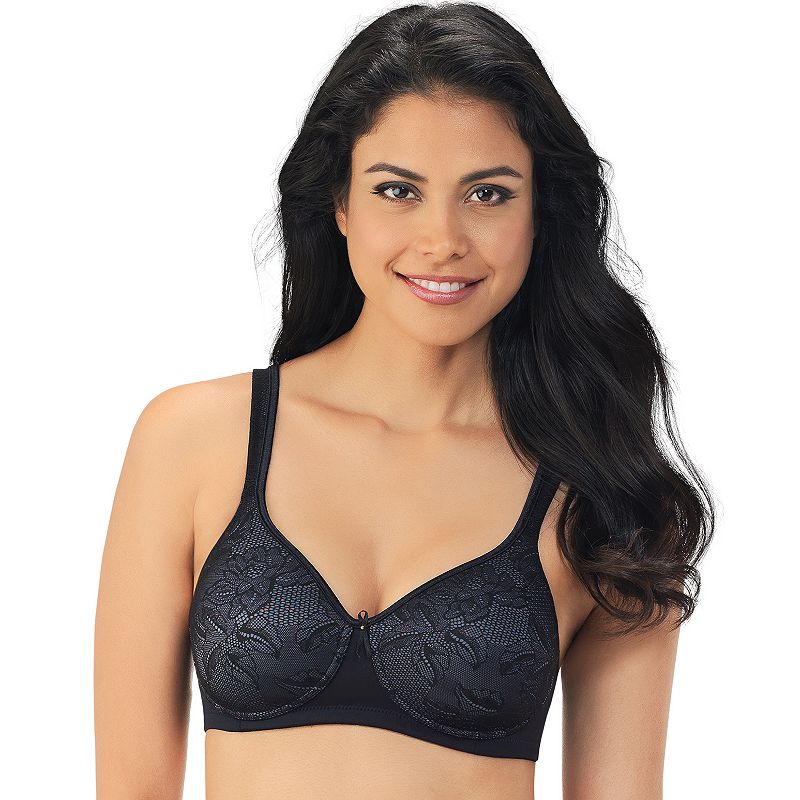 Vanity Fair Bra Body Caress Lace WireFree Convertible PushUp Bra