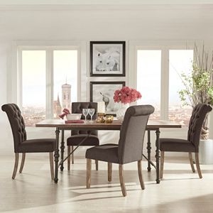 HomeVance Blanche 5-piece Table and Chair Dining Set