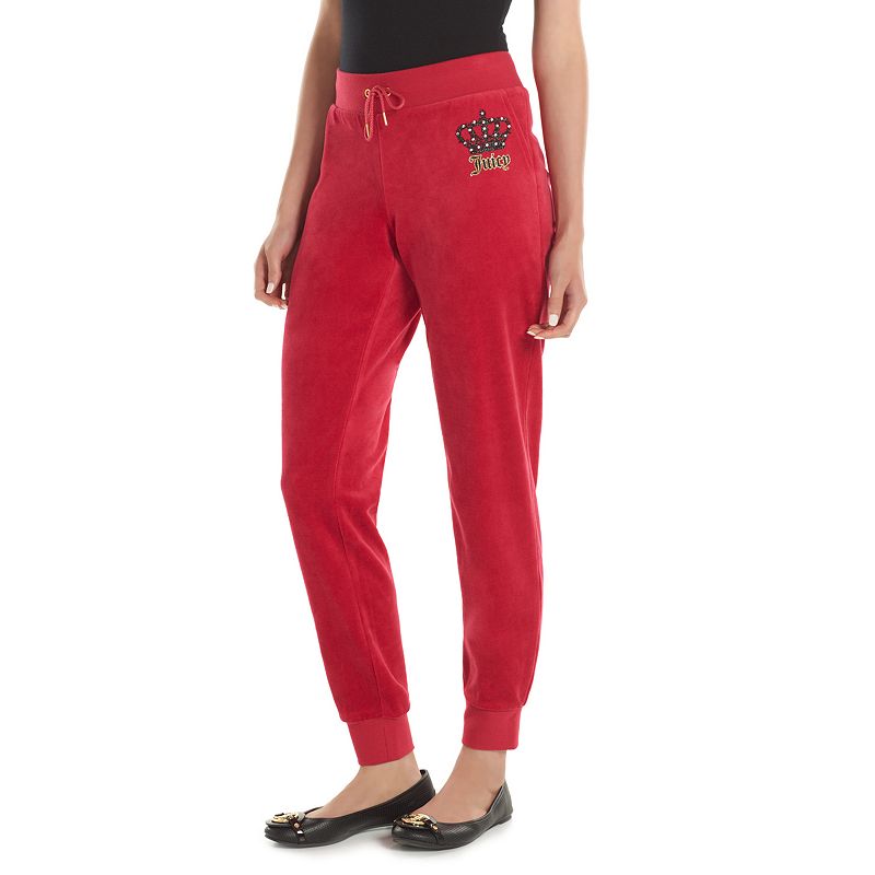 juicy couture velour jogger pants