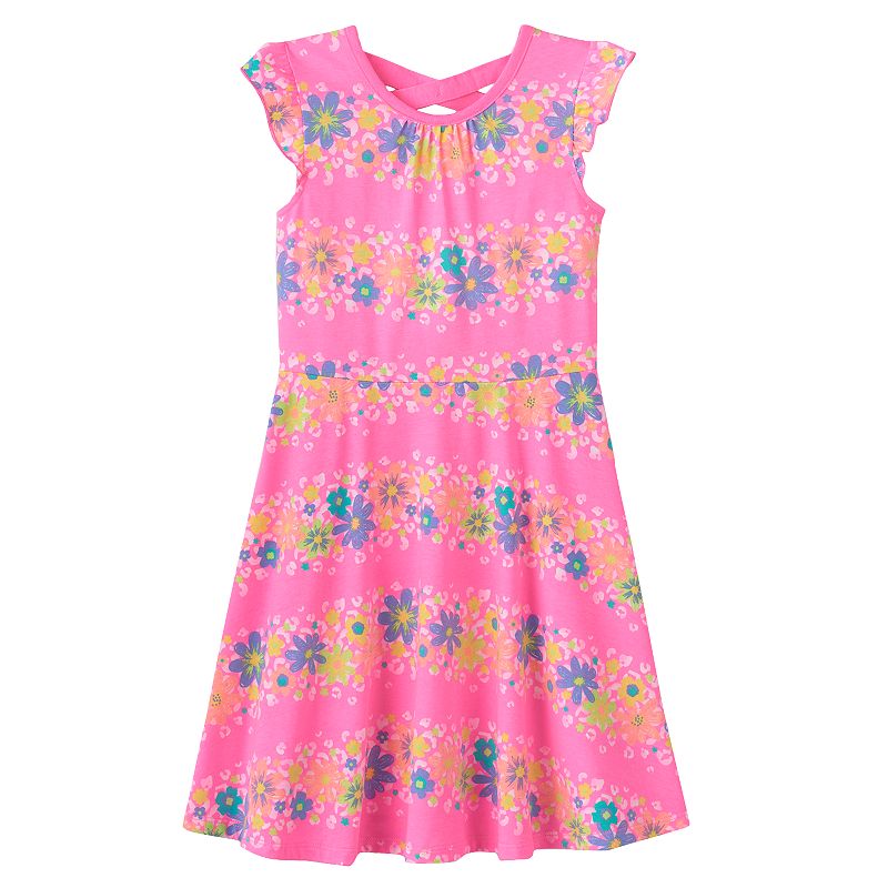 Jumping Beans® CrossBack Skater Dress Girls 410