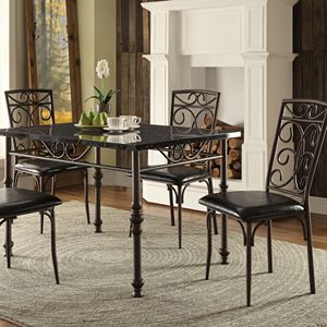 HomeVance 5-piece Lucy Dining Table & Chair Set