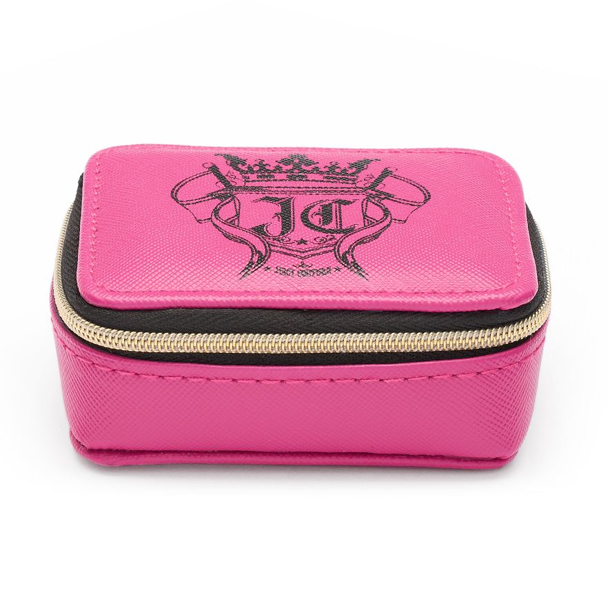 NEW! Juicy Couture Designer 7 day Travel Pill Box Case Zipper Closure