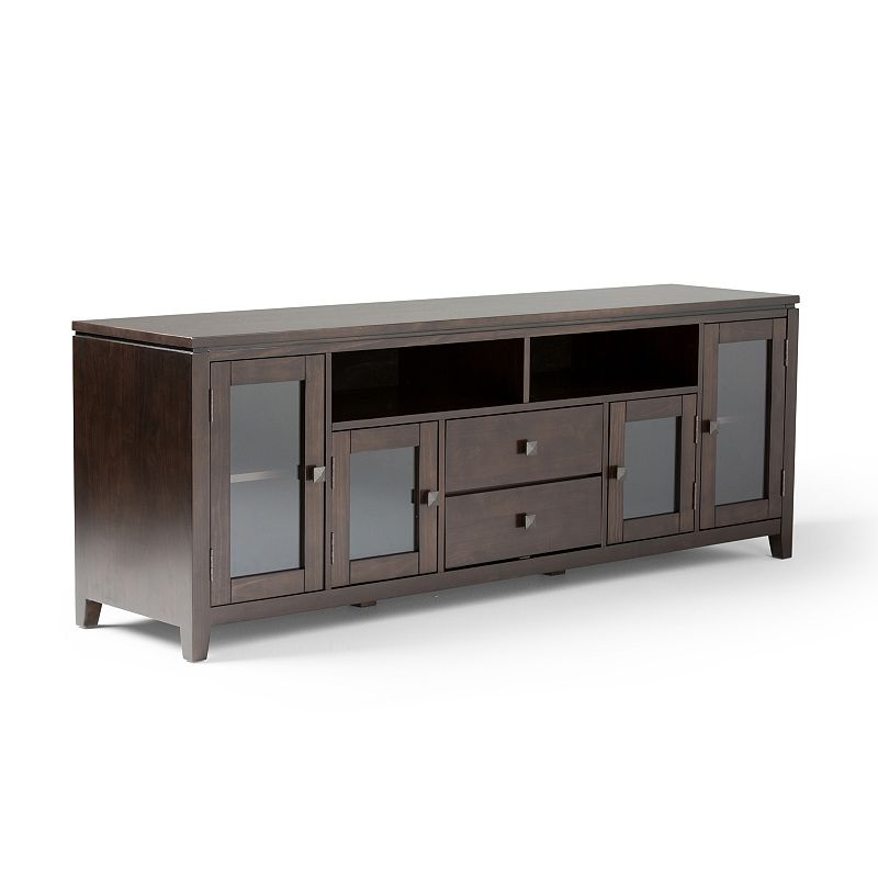 Simpli Home Cosmopolitan TV Media Stand, Brown