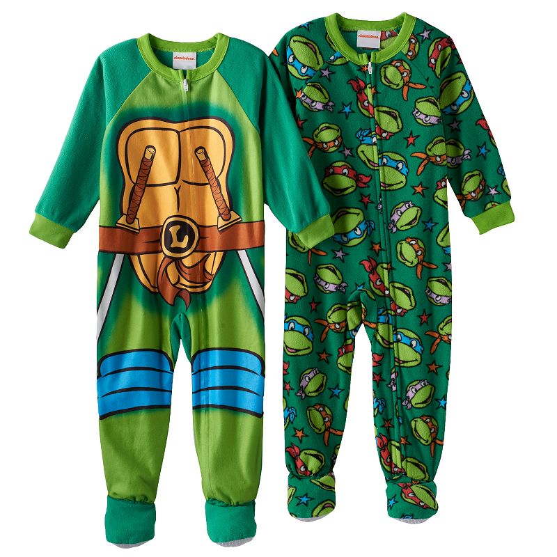 Teenage Mutant Ninja Turtles 2pk. Fleece Footed Pajamas Toddler Boy