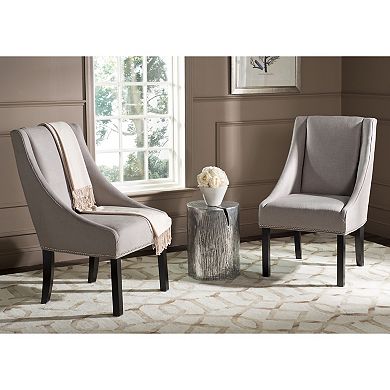 Safavieh Morris 2-piece Sloping Arm Dining Chair Set