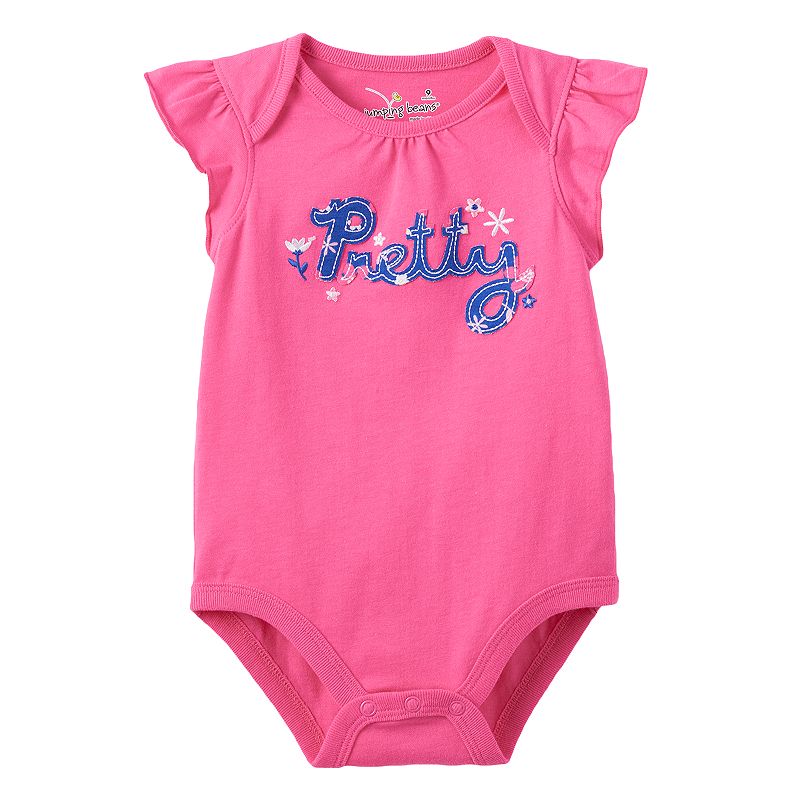 Jumping Beans® Baby Girl Applique Bodysuit