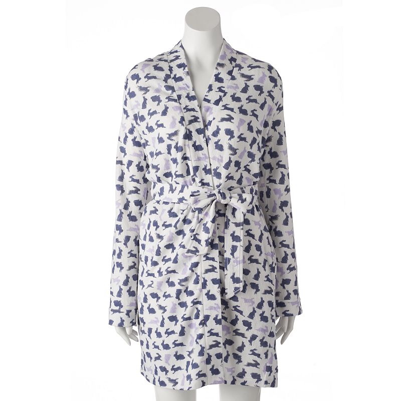 Women's SONOMA life + style® Starry Nights DoubleKnit Wrap Robe