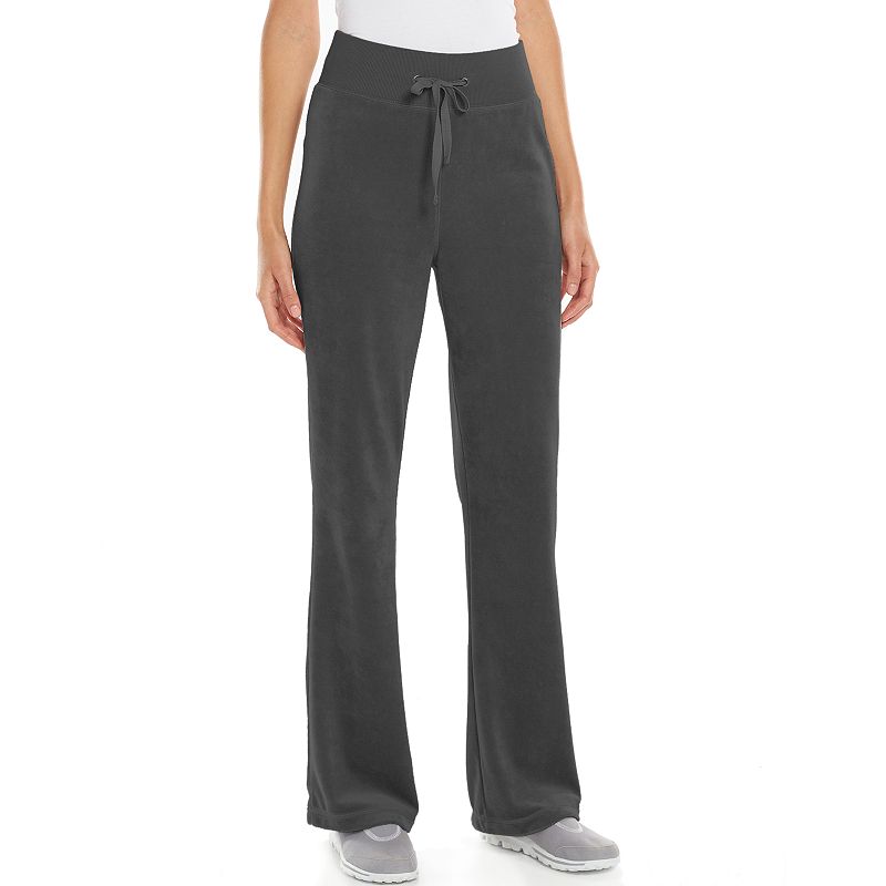 grey velour pants