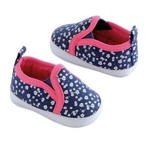OshKosh B'gosh® Baby Girl Floral Slip-On Crib Shoes