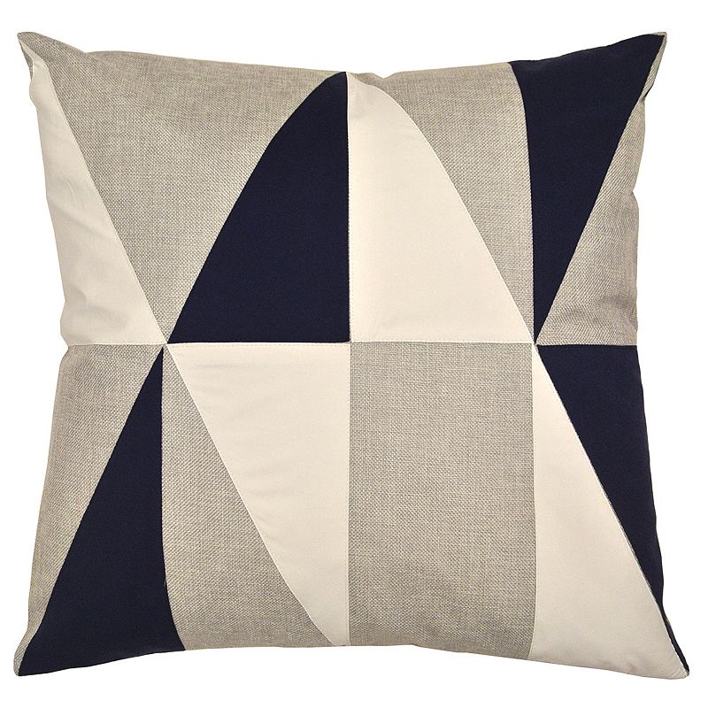 Compass Colorblock Throw Pillow
