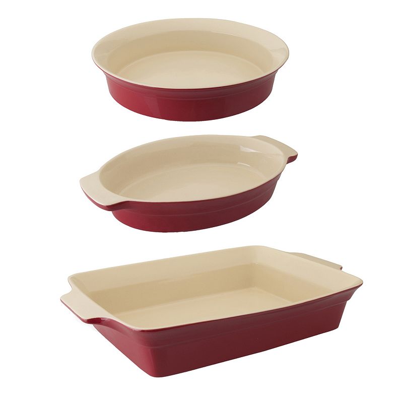 BergHOFF Geminis Basic 3-pc. Bakeware Set, Red