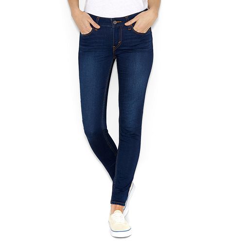 VGC WOMAN'S / JUNIOR'S SO (Kohls) BLUE DENIM JEAN LEGGINGS PANTS