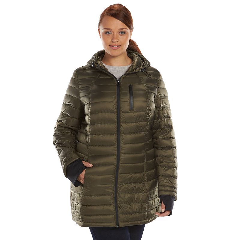 Plus Size Generation NXT Hooded Packable Down Puffer Jacket