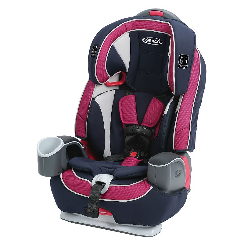 Graco Nautilus 65 LX 3-in-1 Harness Booster Car Seat, Pink