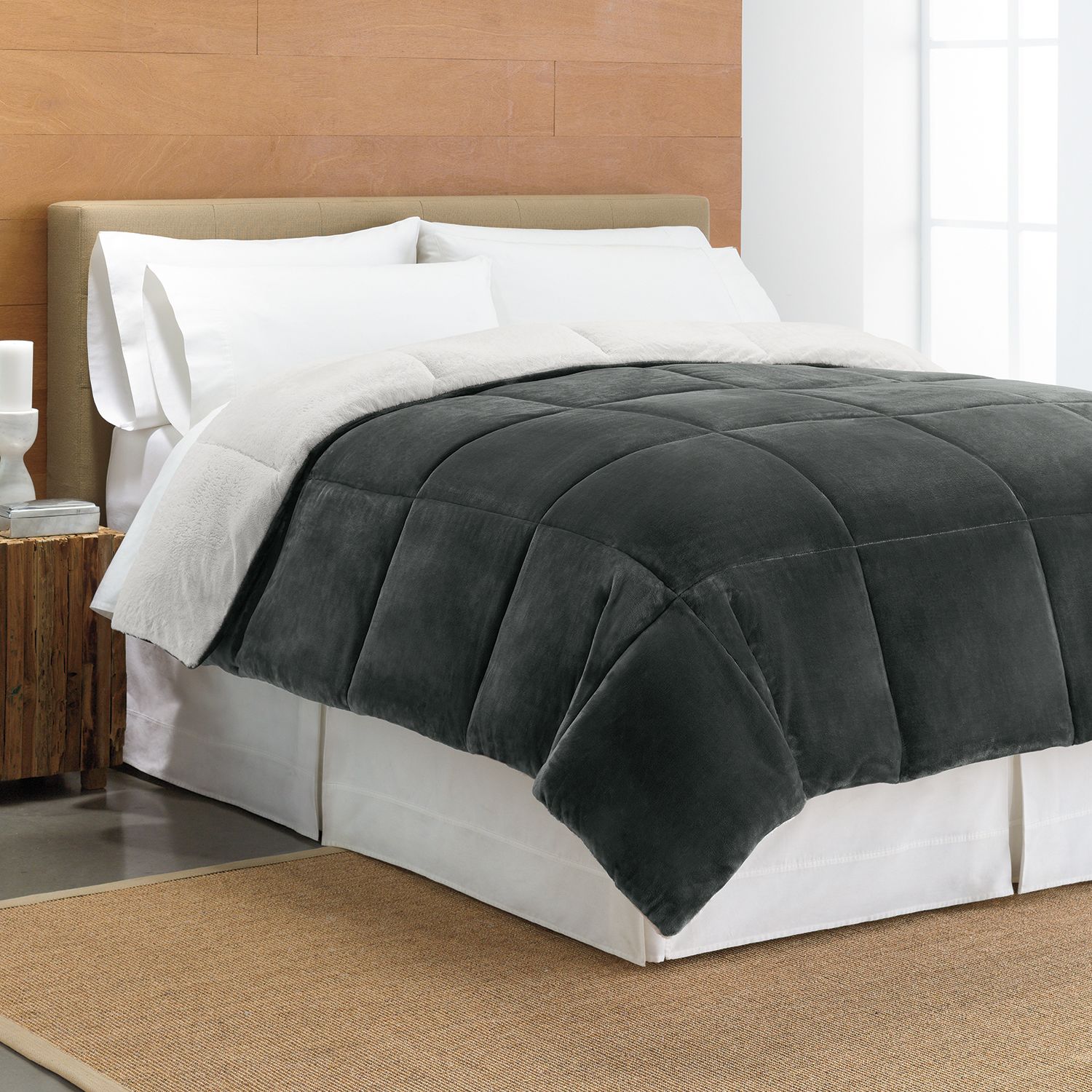 Cuddl duds cd cozy best sale sherpa comforter