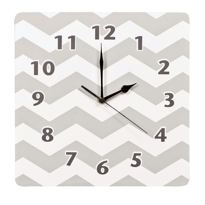 Trend Lab Chevron Wall Clock, Grey