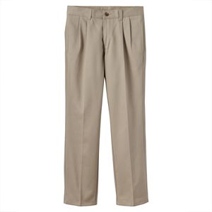 Boys 8-20 Chaps School Uniform Pleated Twill Pants