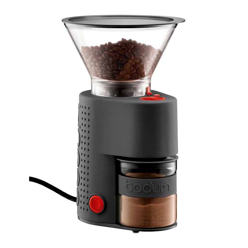 Bodum Stainless Steel Coffee Burr Grinder, Black