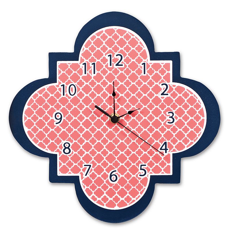 Trend Lab Quatrefoil Wall Clock, Multicolor