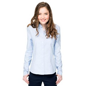 Lee Uniforms Juniors' Long Sleeve Stretch Oxford Top